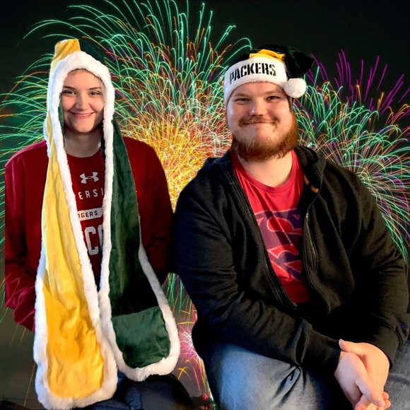 NFL PACKERS SANTA HAT NWT - Picture 8 of 9